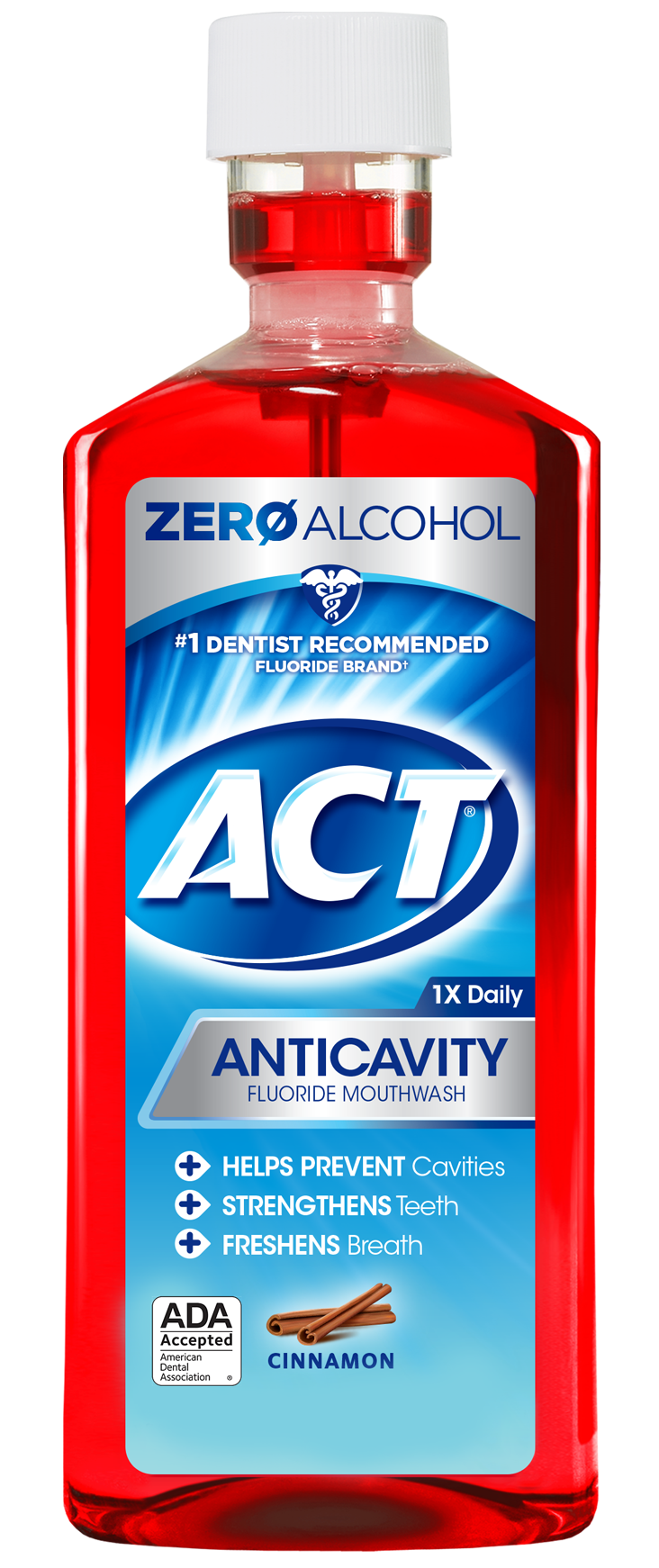 ACT® Cinnamon Anticavity Fluoride Mouthwash