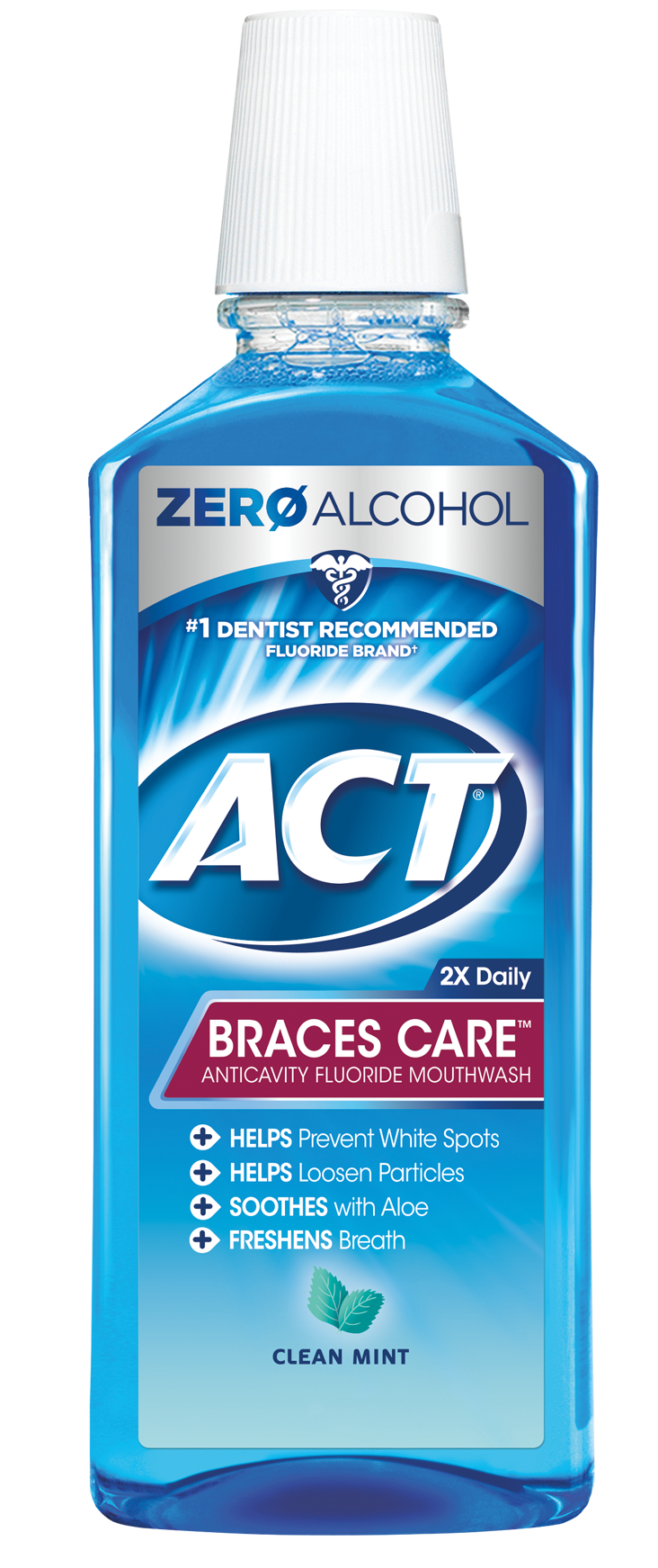 ACT® Clean Mint Braces Care™ Anticavity Fluoride Mouthwash