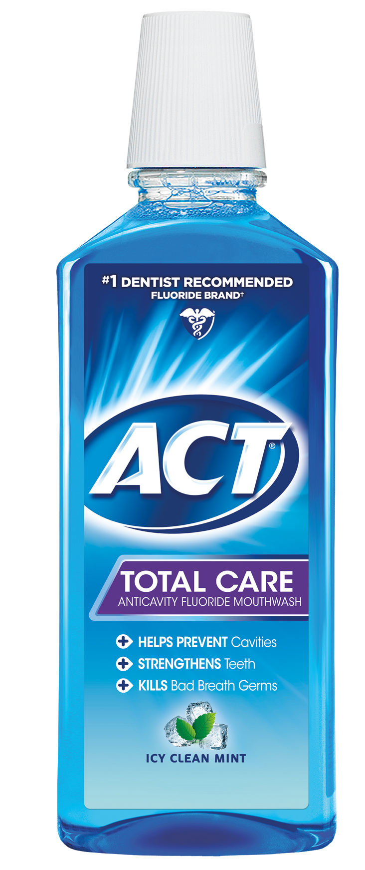 ACT® Icy Clean Mint Total Care Anticavity Fluoride Mouthwash